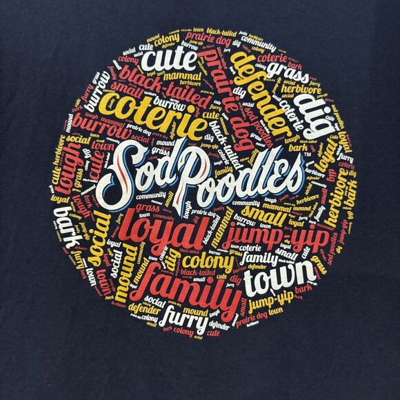 Amarillo Sod Poodles T-Shirt Mens XL Blue Minor League MiLB Baseball Promo - Picture 2 of 7